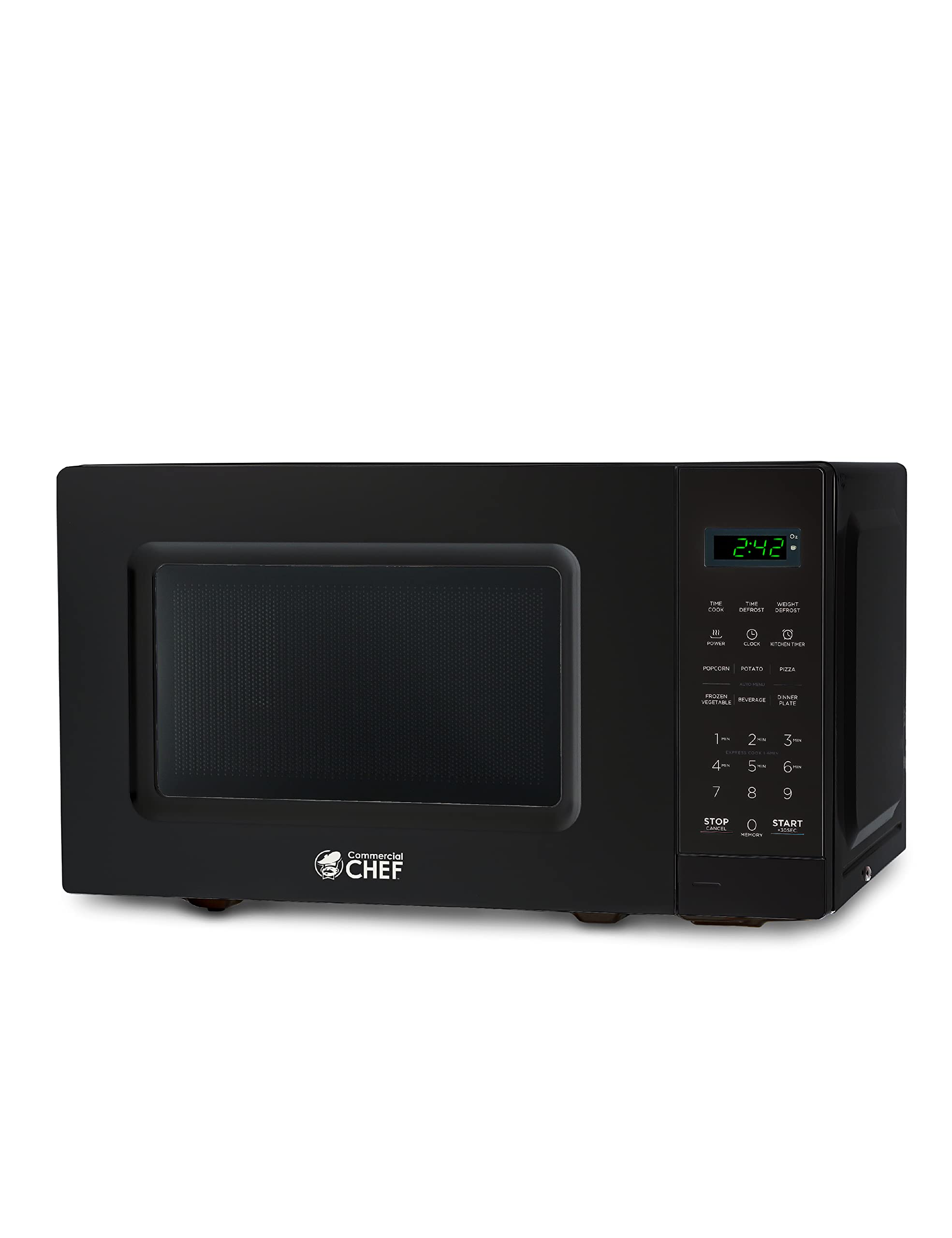Commercial CHEF Countertop Microwave Oven, 0.6 Cu. Ft, ...