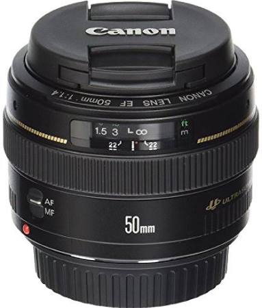 Canon EF 50mm f/1.4 USM Standard & Medium Telephoto Lens for SLR Cameras - Fixed (Certified Refurbished)