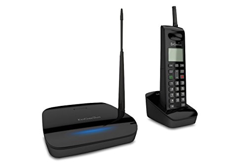 EnGenius FreeStyl 2, Long range, Expandable up to (9) Handsets, 900 MHz, Scalable Cordless Phone with 2-way Radio for Broadcast or Intercom, Coverage up to 100,000 sq ft