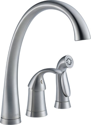 Delta Faucet Pilar Single-Handle Kitchen Sink Faucet wi...