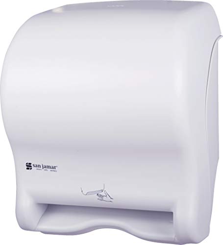 San Jamar T8400WH Smart Essence Classic Hands Free Paper Towel Dispenser, White