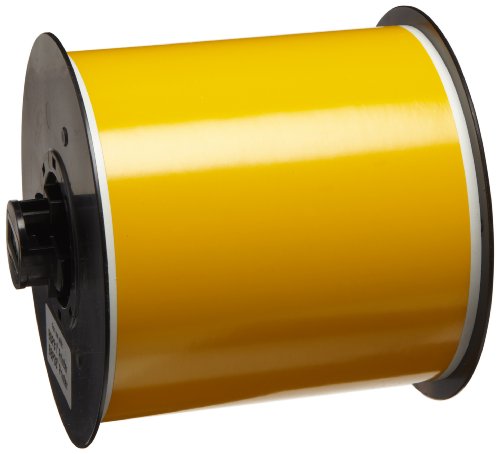 Brady High Adhesion Vinyl Label Tape (B30C-4000-595-YL) - Yellow Vinyl Film - Compatible with BMP30, BBP31, BBP35, and BBP37 Label Printers - 100' Length, 4