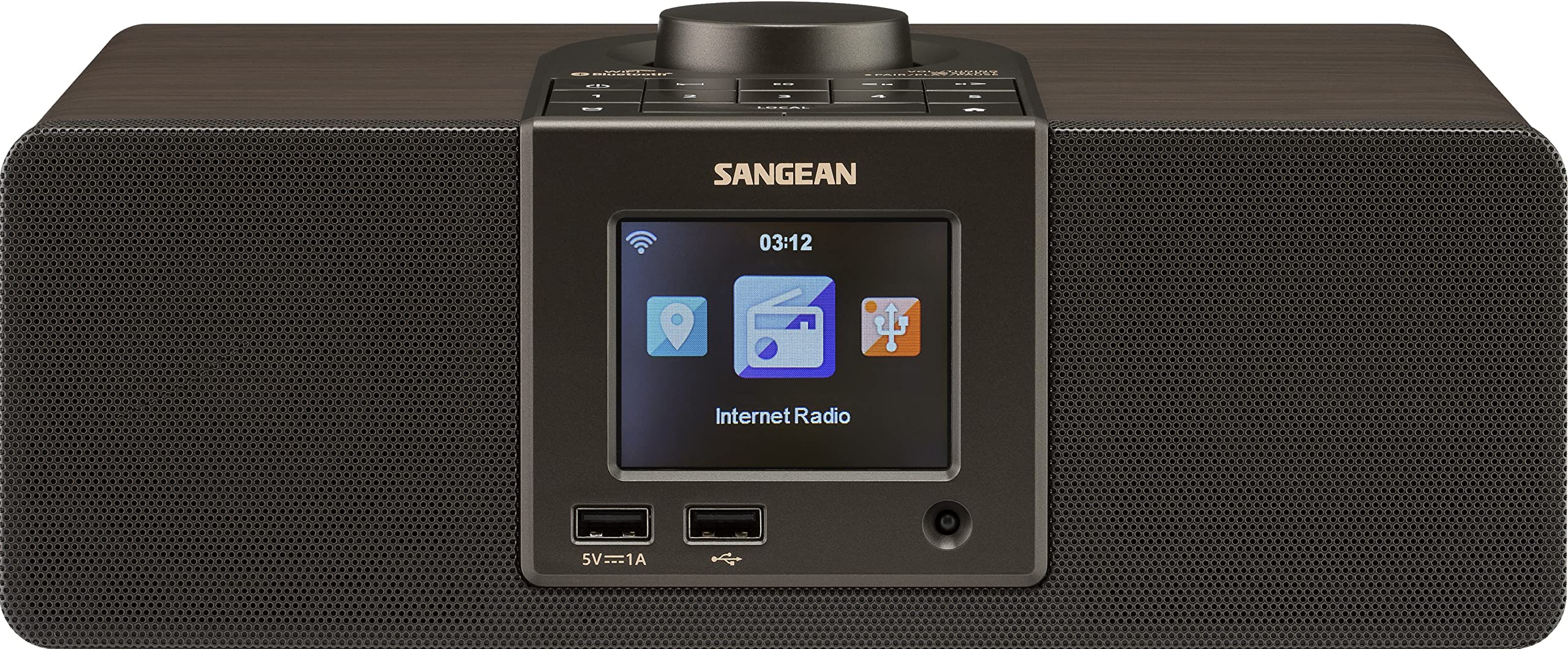Sangean WFR-32 7-Watt Stereo Wood Cabinet Wi-Fi Interne...