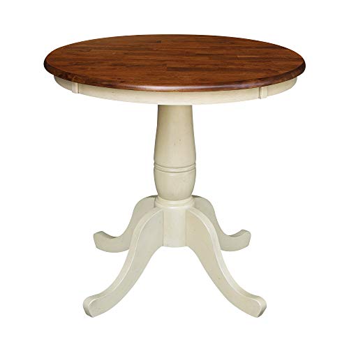 International Concepts Round Top Pedestal Table, 30-Inch
