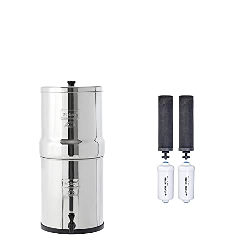 Berkey Big  BK4X2 Countertop Water Filter System with 2 Black  Elements and 2 Fluoride Filters