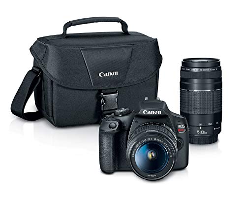 Canon EOS REBEL T7 DSLR Camera|2 Lens Kit with EF18-55m...