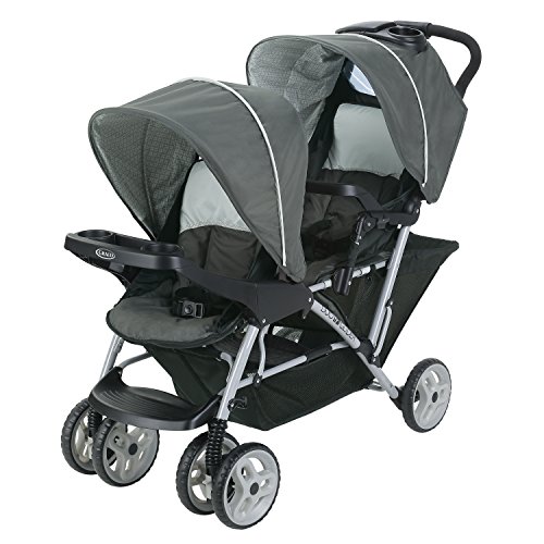 Graco DuoGlider Double Stroller | Lightweight Double Stroller with Tandem Seating, Glacier