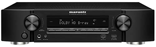Marantz NR1510 UHD AV Receiver (2019 Model) - Slim 5.2 Channel Home Theater Amplifier, Dolby TrueHD and DTS-HD Master Audio | Alexa Compatible | Stream Music via Wi-Fi, Bluetooth and HEOS Black