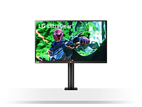 LG 27GN880-B 27 Inch Ultragear Gaming Monitor QHD (2560 x 1440) Nano IPS 16:9 Display with Ergo Stand, 3-Side Virtually Borderless Design, HDR10, 144Hz Refresh Rate, and AMD FreeSync - Black