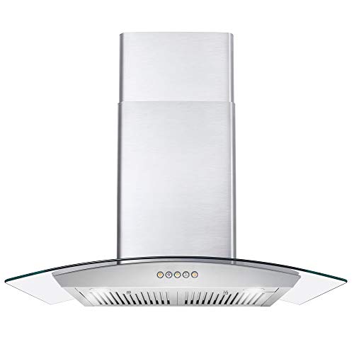 Cosmo 668A750 30-in Wall-Mount Range Hood 380-CFM | Duc...