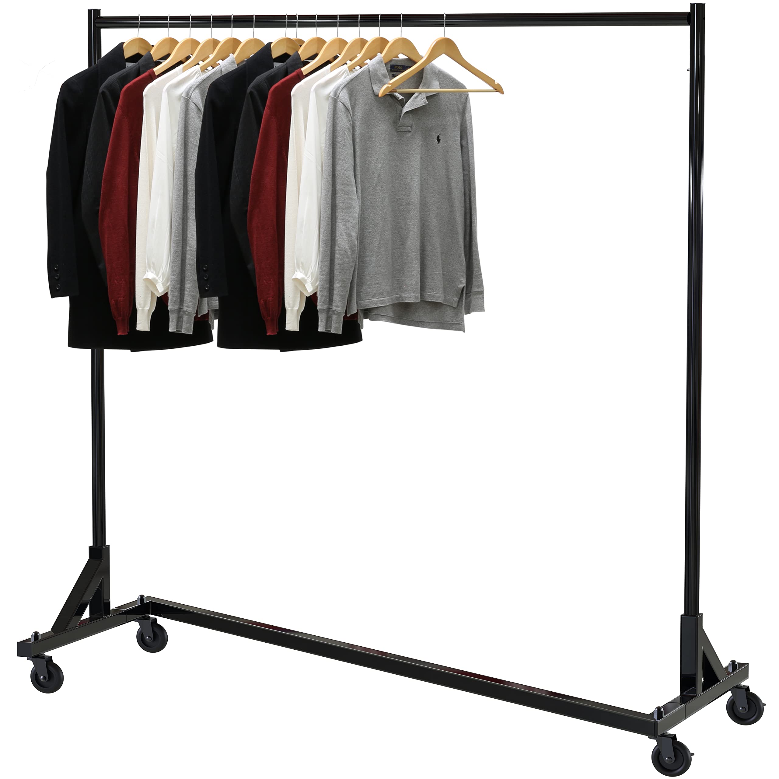 Simple Houseware Industrial Grade Z-Base Garment Rack, ...