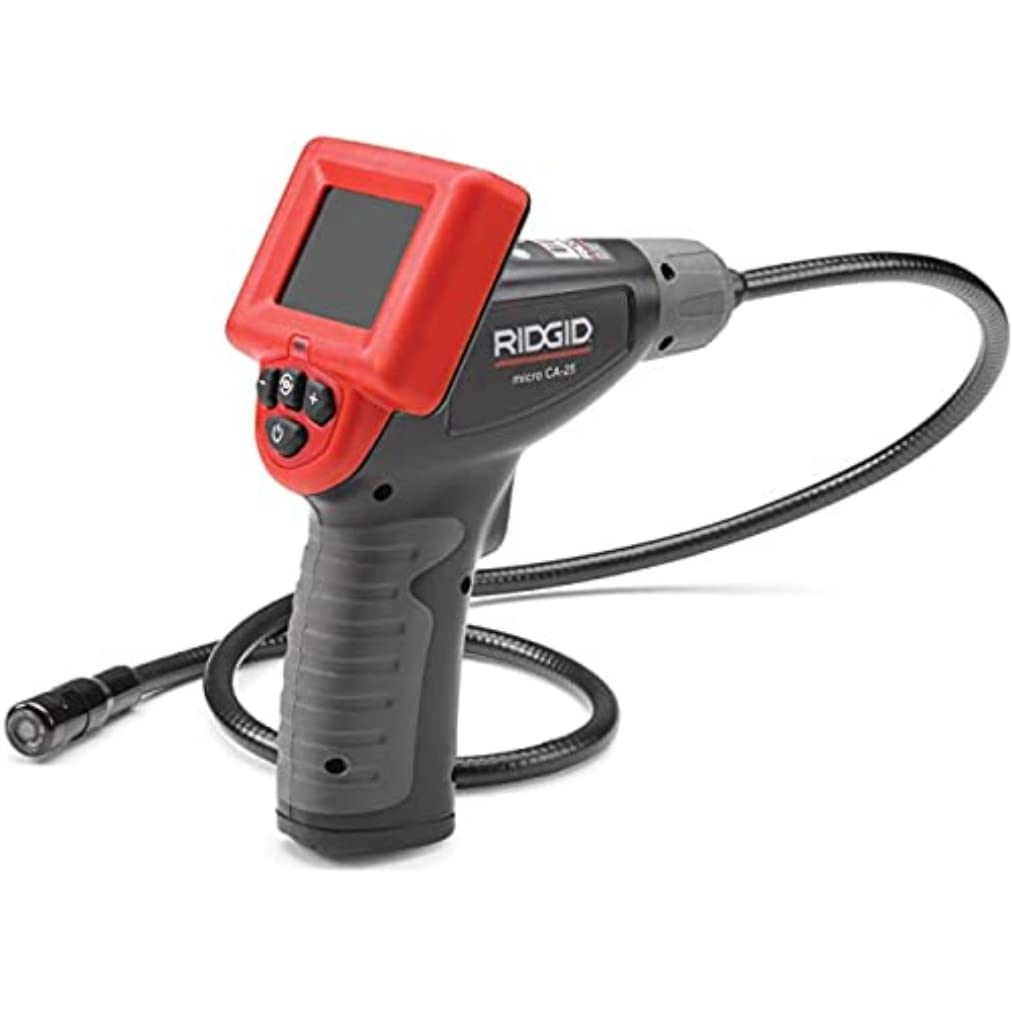 Ridgid 40043 Micro CA-25 Hand-Held Inspection Camera with 4' Cable, Borescope, Red