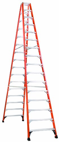 Louisville Ladder FM1416HD Twin Front Stepladder, 16 Feet