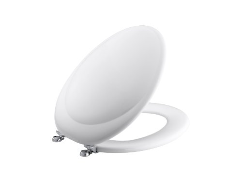 KOHLER K-4615-CP-0 Revival Elongated Toilet Seat with P...
