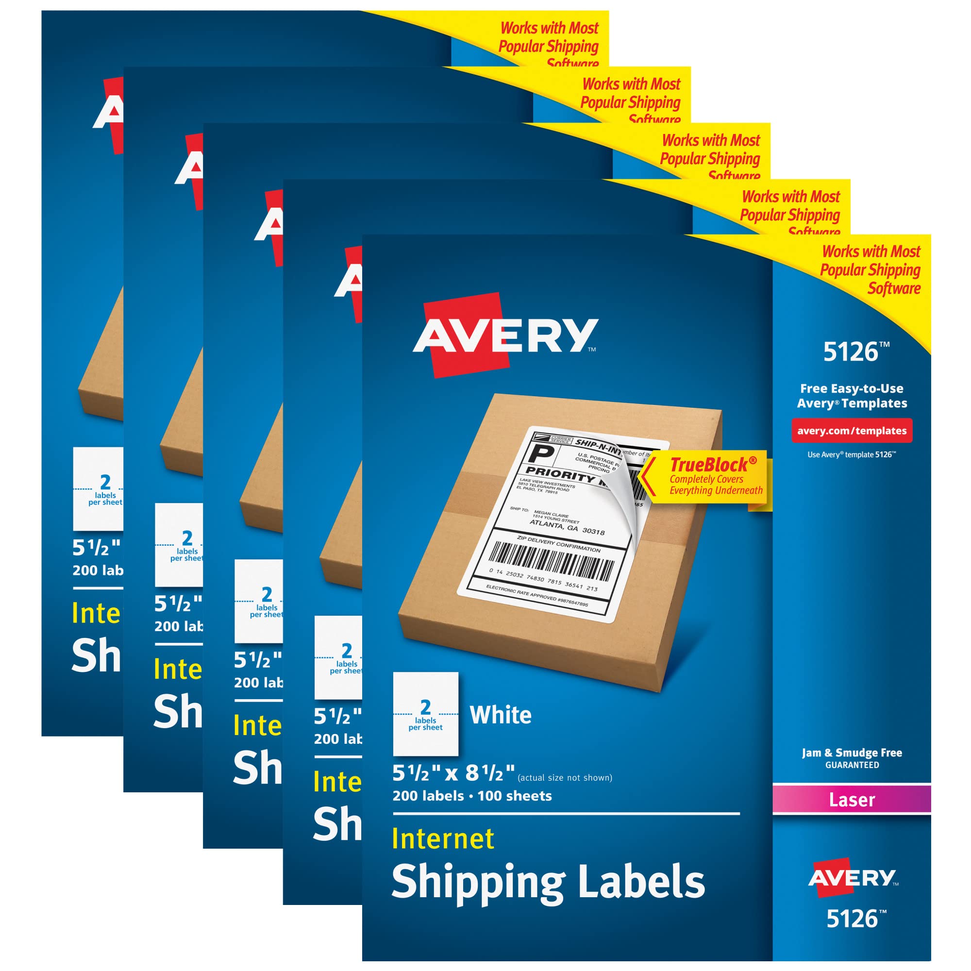 Avery 5126 Shipping Address Labels