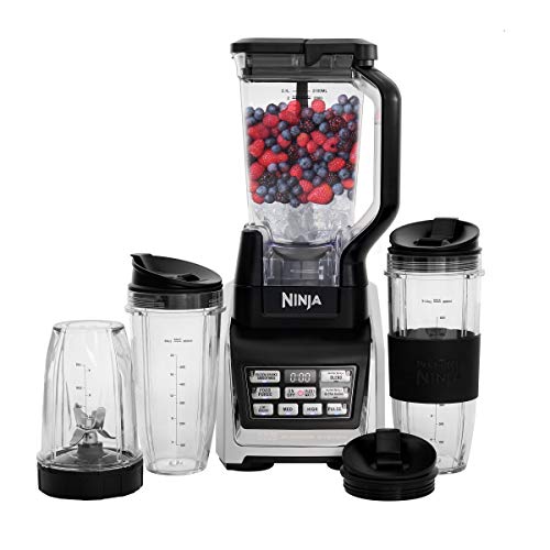 Ninja Nutri  Personal and Countertop Blender with 1200-Watt Auto-iQ Base, 72-Ounce Pitcher, and 18, 24, and 32-Ounce Cups with Spout Lids (BL642)