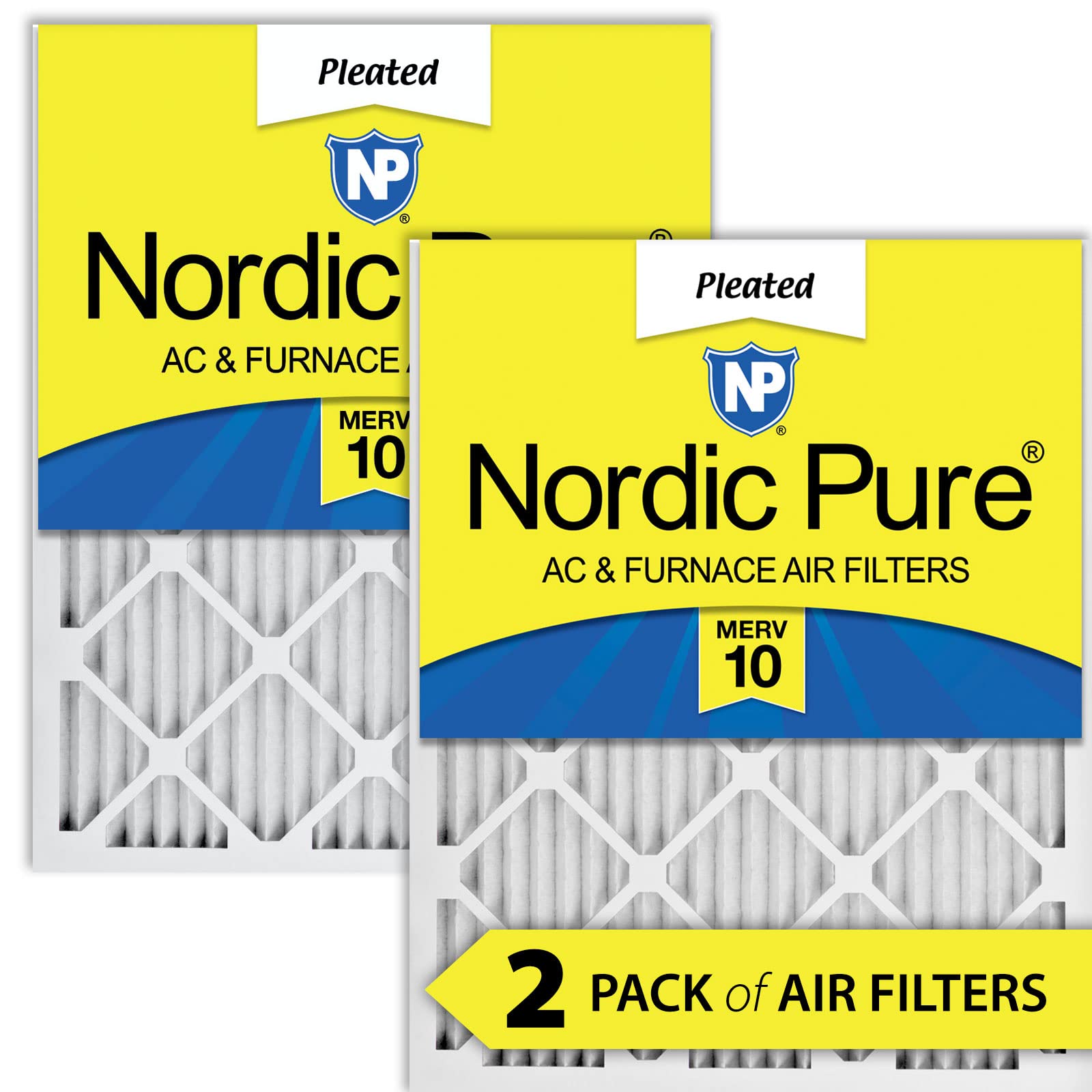 Nordic Pure 16x20x1 MERV Pleated AC Furnace Air Filter