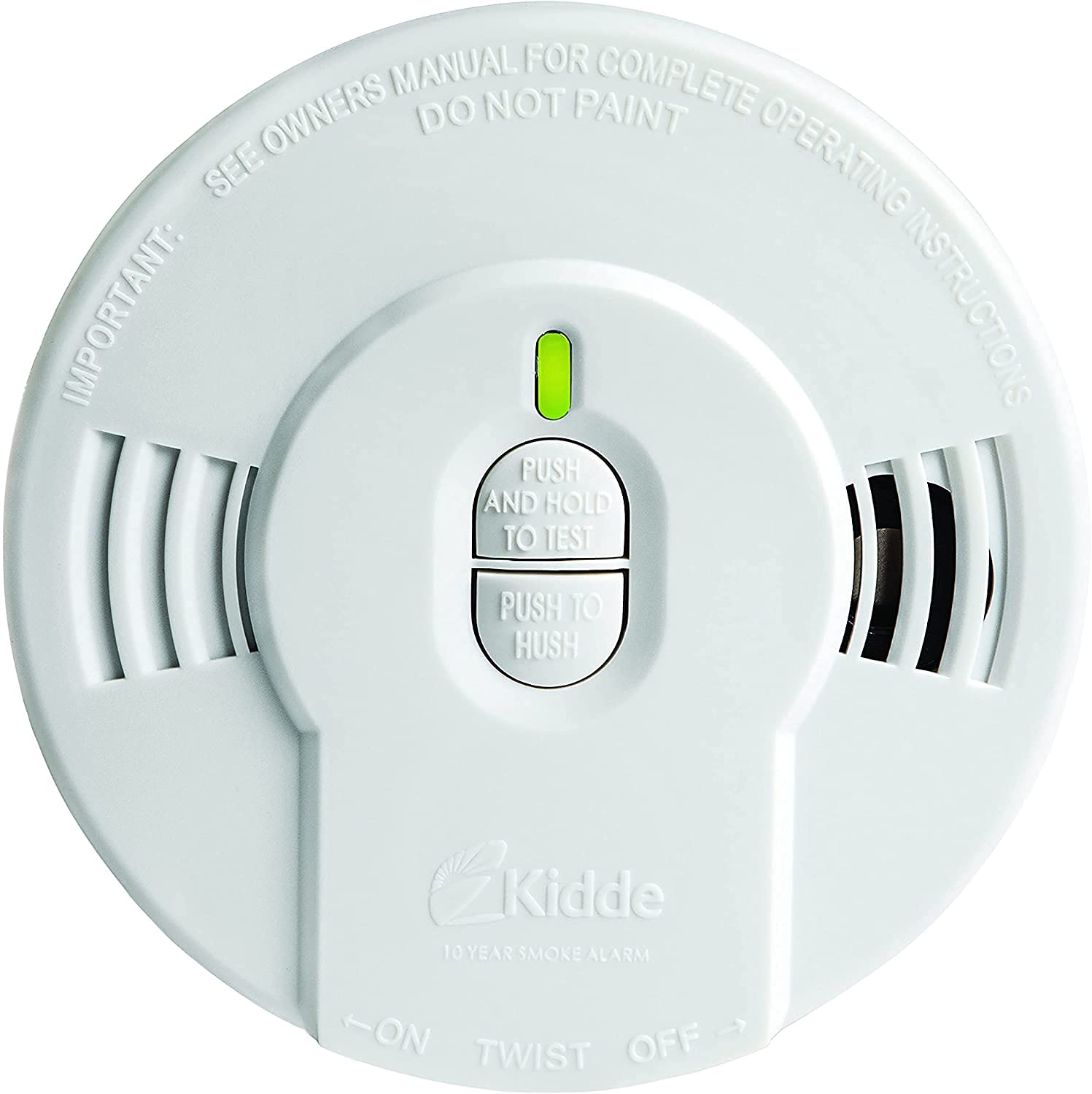 Kidde 21010594 i9010 Sealed Lithium Battery Power Smoke Alarm, White