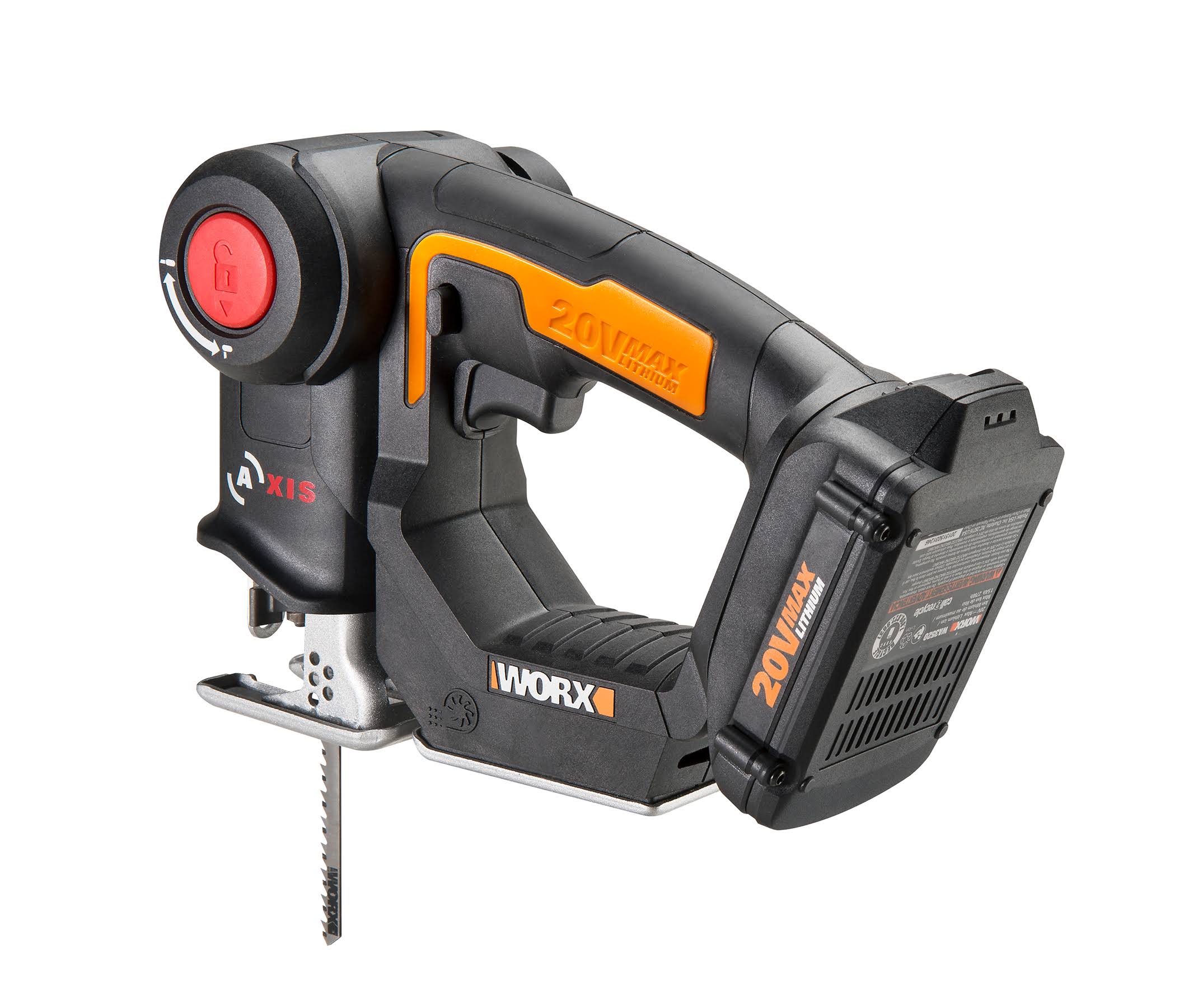 WORX WX550L 20V AXIS 2-in-1 Reciprocating Saw and Jigsa...