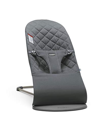 BABYBJORN Bouncer Bliss, Quilted Cotton, Anthracite (00...