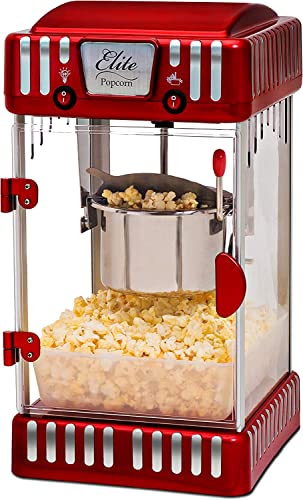 Elite Gourment Elite Gourmet EPM Automatic Stirring Popcorn Maker Popper
