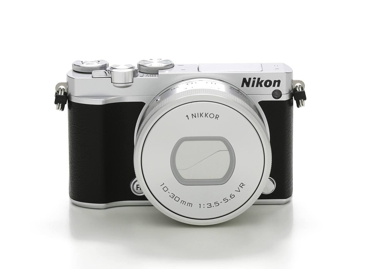 Nikon 1 J5 Mirrorless Digital Camera w/ 10-30mm PD-ZOOM Lens (Silver) (International Model) No Warranty