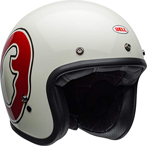 Bell  Custom 500 Special Edition Open-Face Motorcycle Helmet (RSD WHO Gloss White/Red, X-Small)