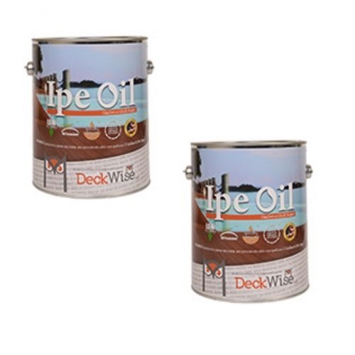 Ipe Clip - Deck Wise DeckWise Ipe Oil Hardwood Deck Finish, UV Resistant, 2 Cans, 1 Gallon Each by 