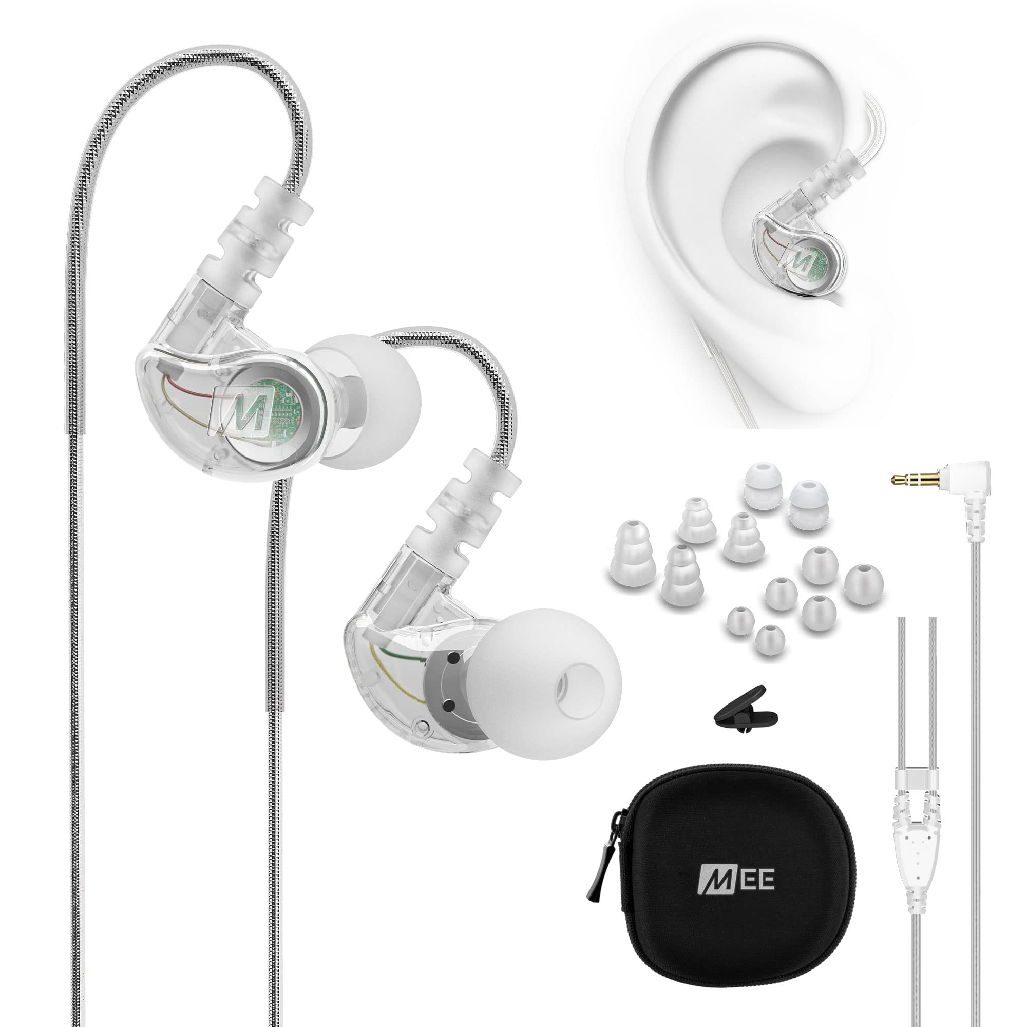 MEE audio M6 Sport Wired Earbuds, Noise Isolating In Ea...