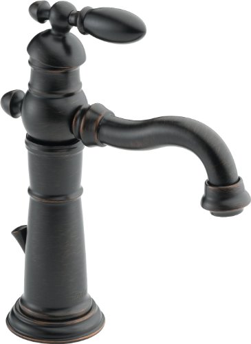 Delta Faucet Victorian Bronze Bathroom Faucet, Single H...