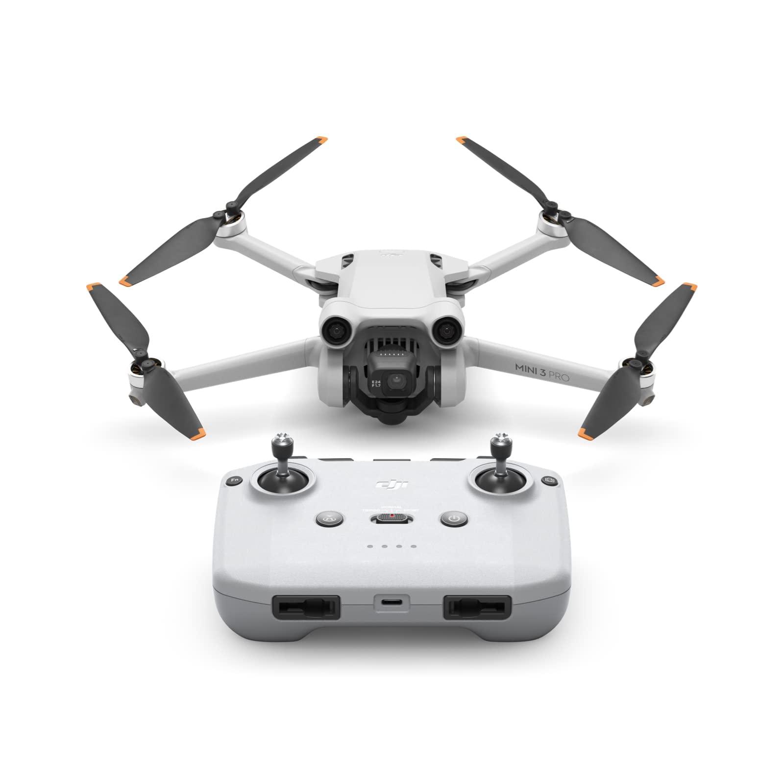 DJI Mini 3 Pro ( RC), Lightweight Foldable Camera Drone with 4K/60fps Video, 48MP, 34 Mins Flight Time, Less than 249 g, Front, Rear, Downward Obstacle Avoidance, Return to Home, for Drone Beginners