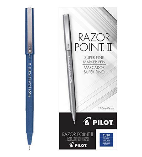 PILOT Razor Point Ii Porous Point Stick Pen, Ultra Fine...