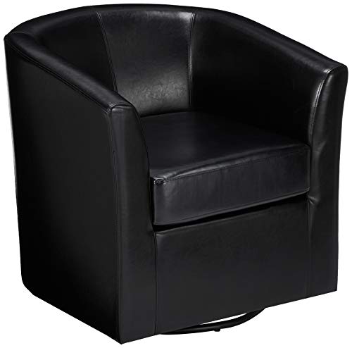 Great Deal Furniture Corley Leather Swivel Club Chair