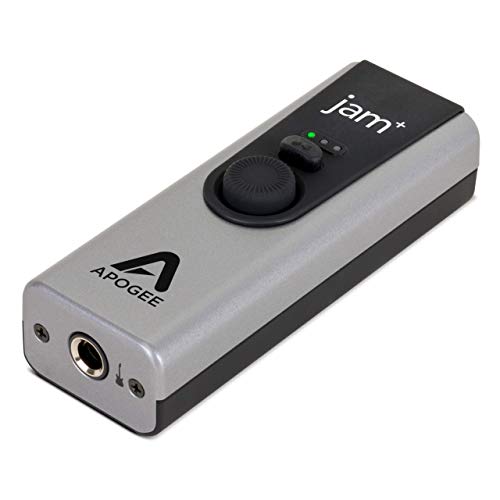 Apogee Jam Plus - Portable USB Audio Interface for Guitars, Bass, Keyboards  and Instruments , Works with iOS, MAC OS and Windows PC, Made in USA
