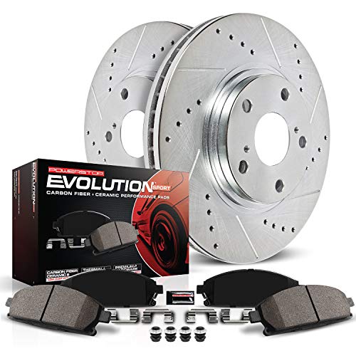 Power Stop K2009 Front Brake Kit with Drilled/Slotted B...