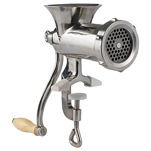 LEM #10 Stainless Steel Clamp-on Hand Grinder, Silver
