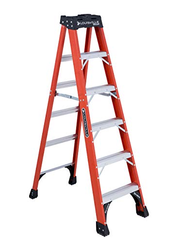 Louisville Ladder 6-Foot Fiberglass Step Ladder, 375-Po...