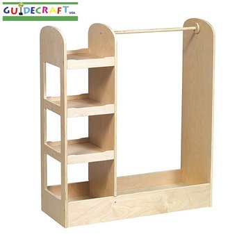 Guidecraft See and Store Dress-Up Center - Natural G98102 by 