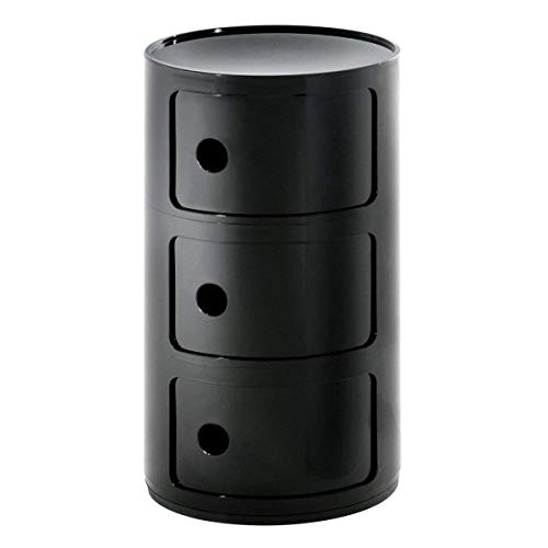Kartell Componibili Plastic Stackable Round Triple Draw...
