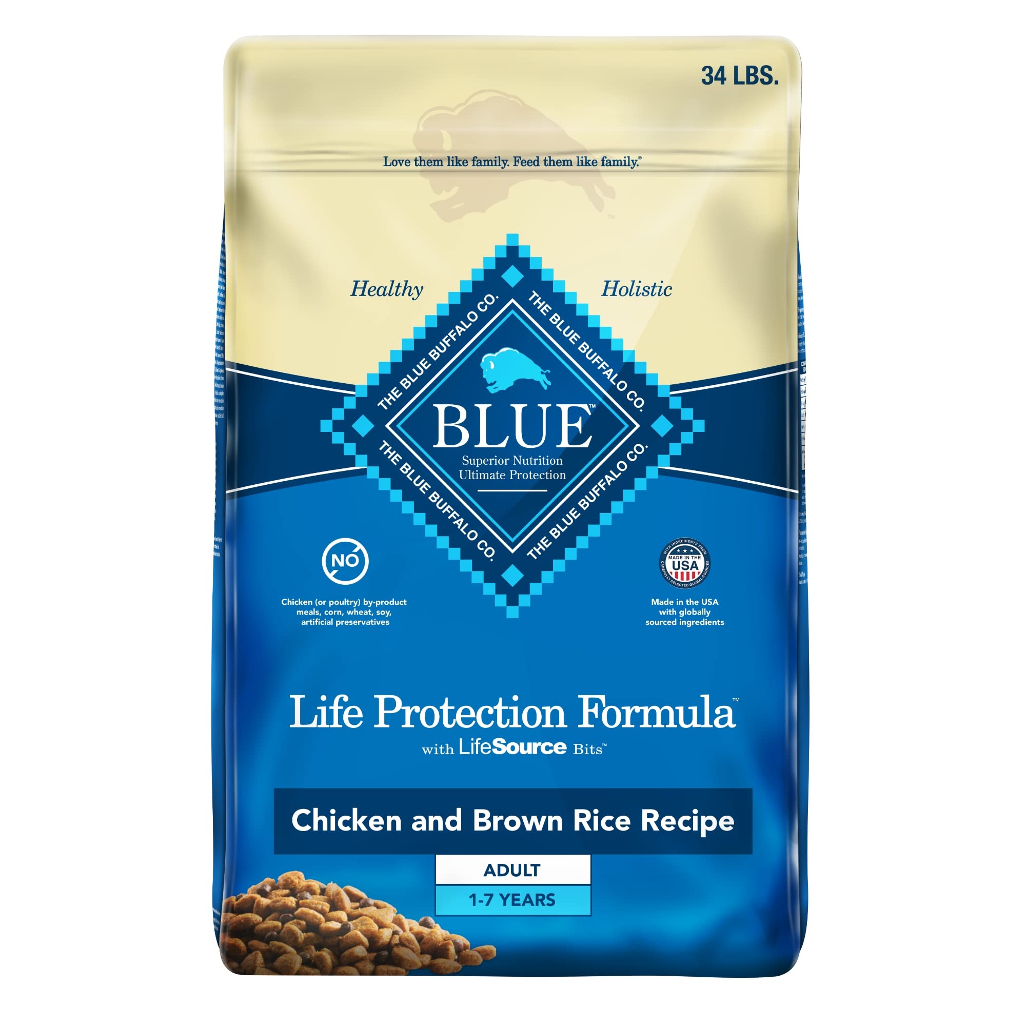 Blue Buffalo Dog Food, Life Protection Formula, Natural...