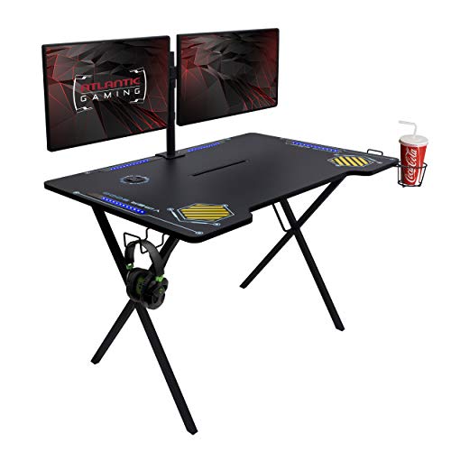 Atlantic Gaming Desk Viper 3000-45+ inches Wide, LED Il...