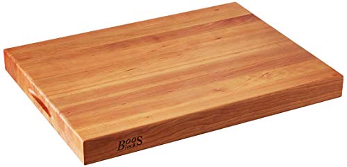 John Boos Block CHY-RA03 Cherry Wood Edge Grain Reversible Cutting Board, 24 Inches x 18 Inches x 2.25 Inches