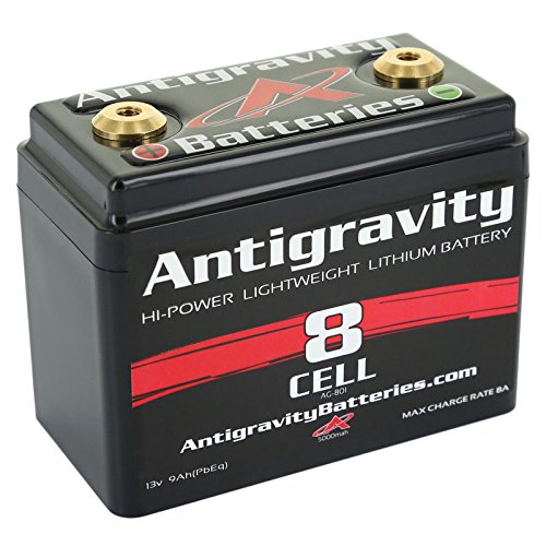 Antigravity Batteries AG-801 Lithium-Ion Powersports Battery, Small Case, One Size, Black
