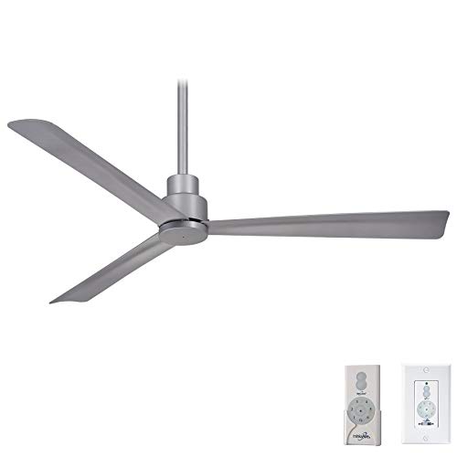 Minka-Aire F787-SL, Simple 52" Ceiling Fan, Silver Finish and Additional Wall Control
