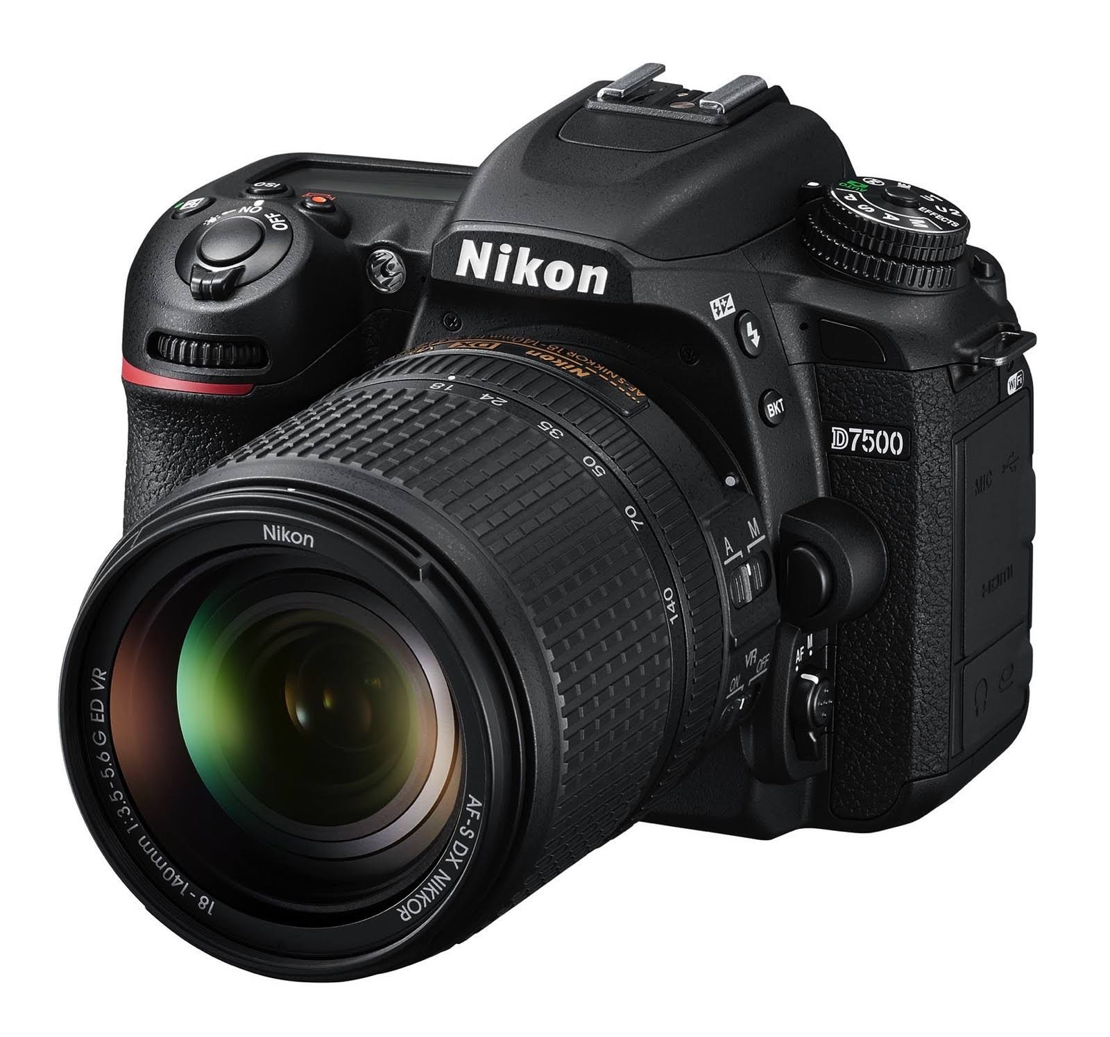 Nikon D7500 20.9MP DSLR Camera with AF-S DX NIKKOR 18-3...