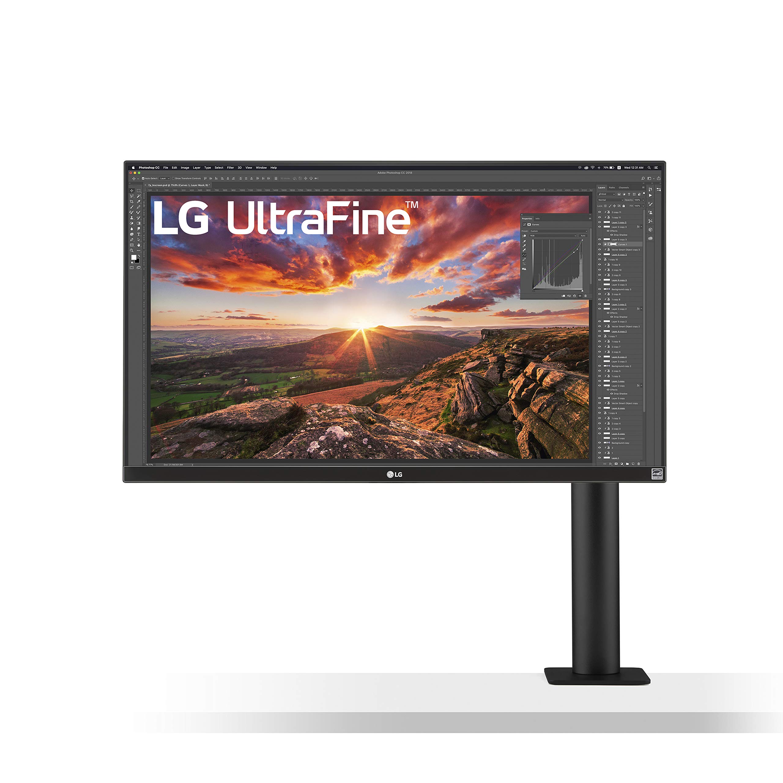 LG 27UN880-B Ultrafine Monitor 27” UHD (3840 x 2160) IPS Display, sRGB 99% Color Gamut, VESA DisplayHDR 400, USB Type-C, ...