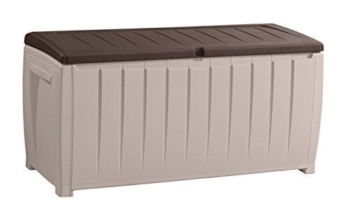keter 235484 Novel 90 Gallon Plastic Deck Storage Box