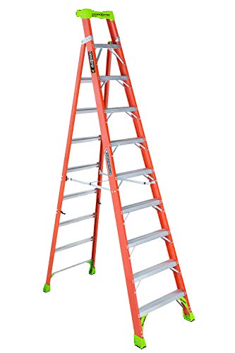 Louisville Ladder 10-Foot Fiberglass Cross-Step Step/Sh...