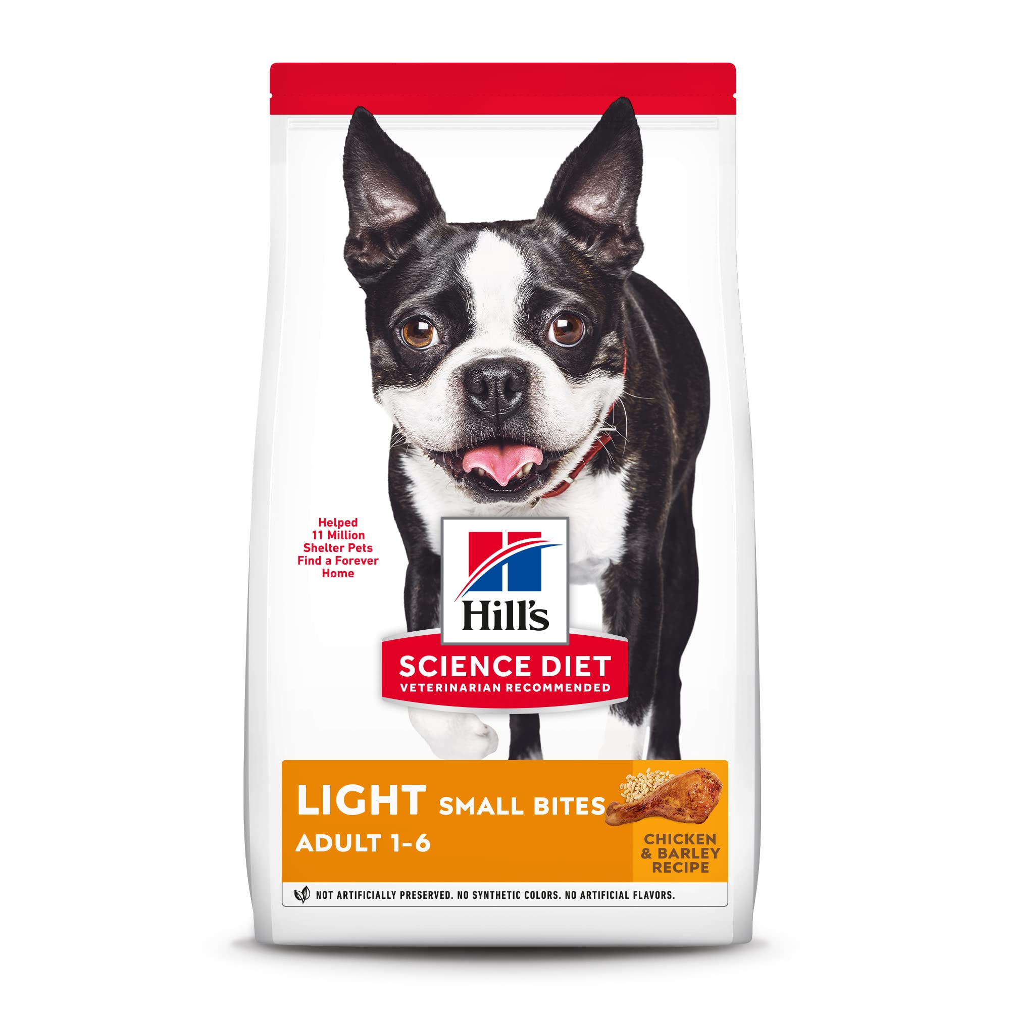 Hill's Science Diet Dry Dog Food, Adult, Light for Healthy Weight & Weight Management, Small Bites