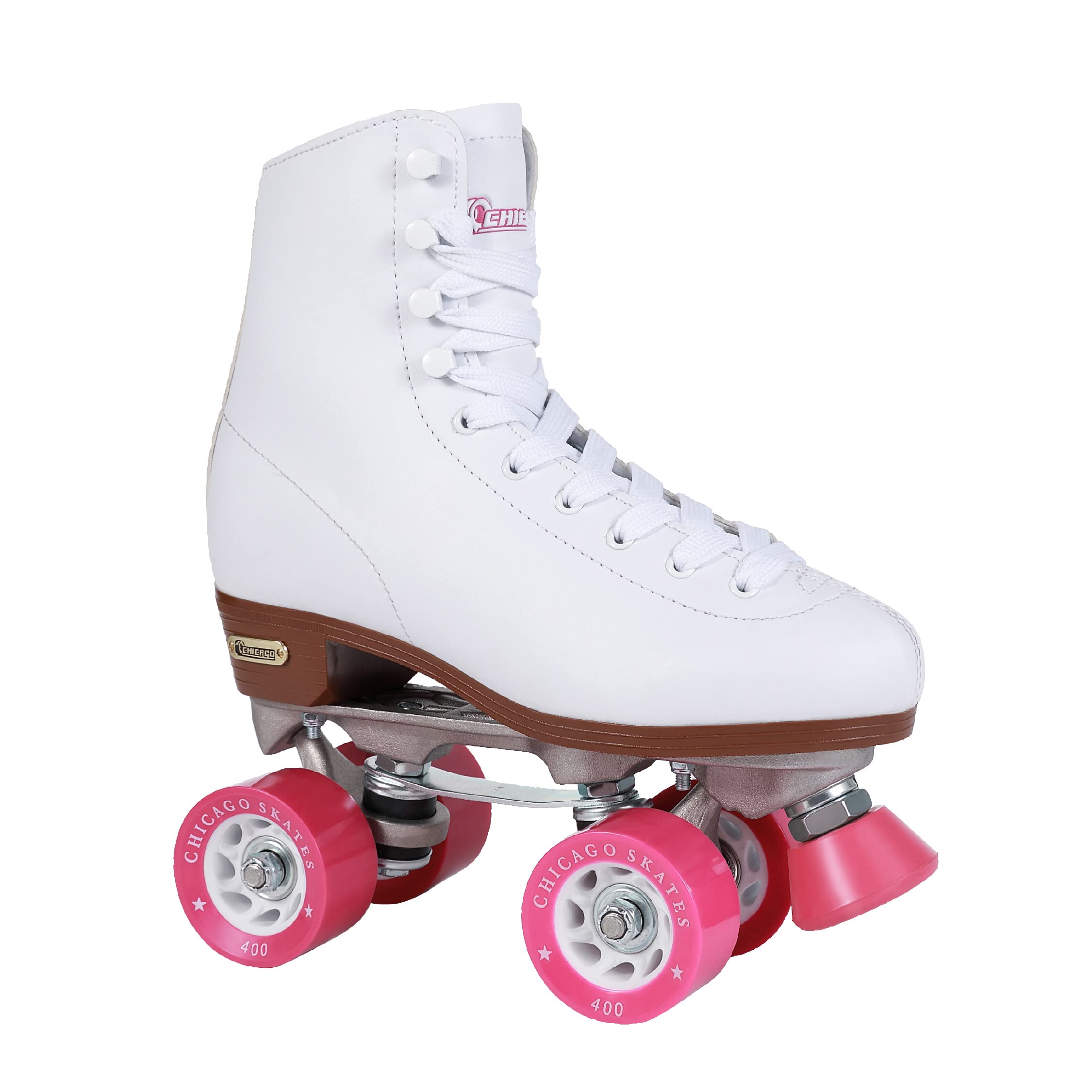 CHICAGO Women's and Girl's Classic Roller Skates - Premium White Quad Rink Skates